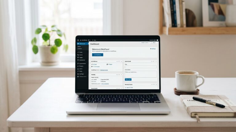 wordpress教程 — 英雄图，展示WordPress管理界面和建站流程概览